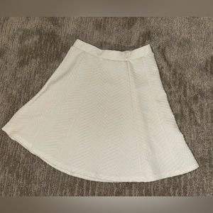 Off White A-Line skirt with pleats